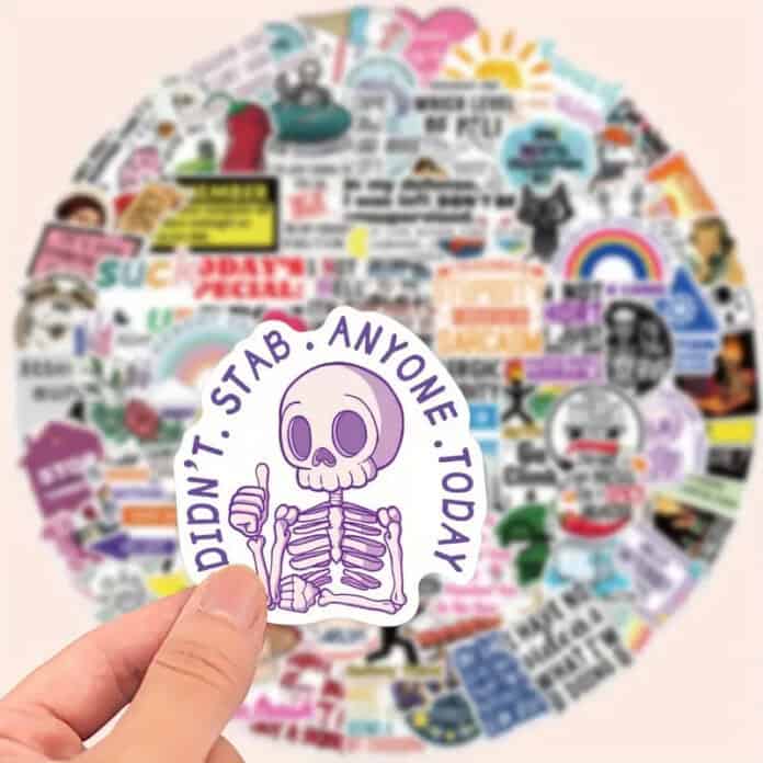 Αστεία αυτοκόλλητα για τα ποτήρια party