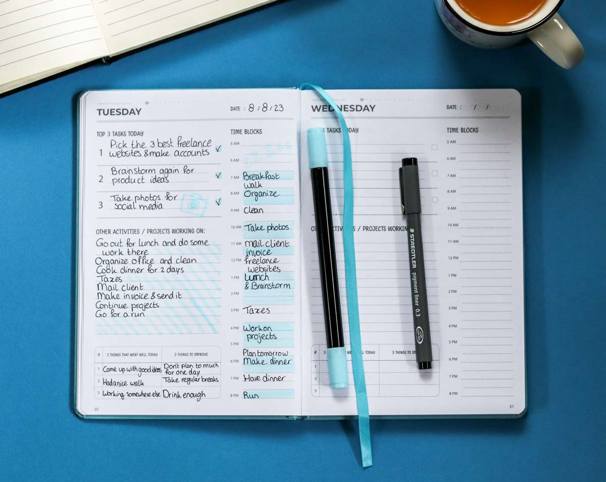 Notebook με σημειώσεις για εταιρική διοργάνωση