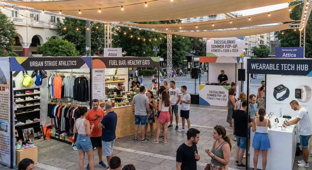 Pop Up εκδήλωση στην αγορά πλατεία Αριστοτέλους στη Θεσσαλονίκη