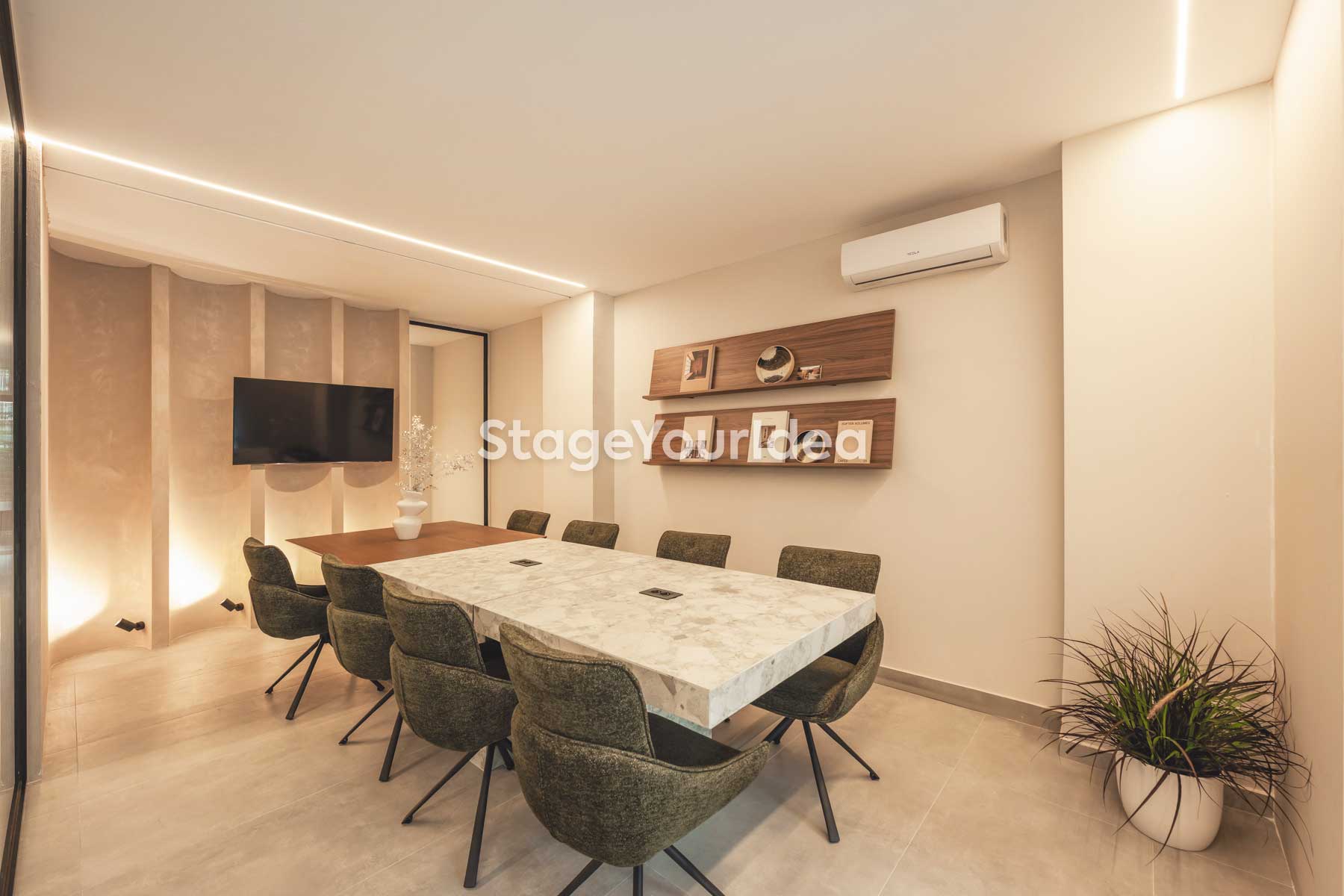 modern office space content creation thessaloniki