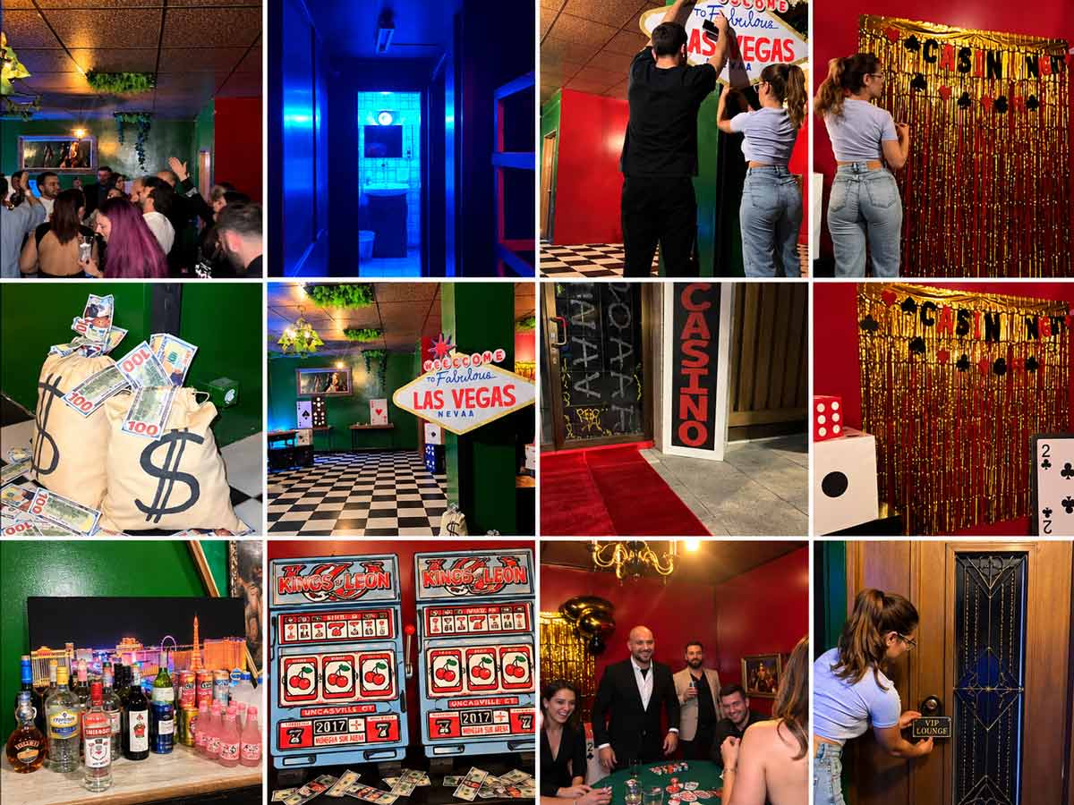 Εvent design του θεματικού πάρτυ Casino Las Vegas στην Έπαυλη 333 από την Ελεάννα Μανώλη
